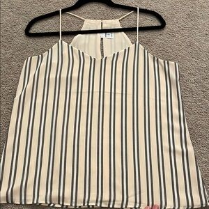 Express Cream Striped Professional Top  NEVER WORN
